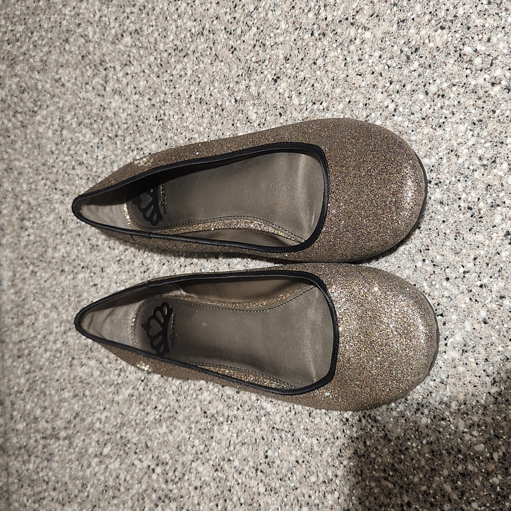 Fergalicious Multi Glitter Ballet Flat Size 11